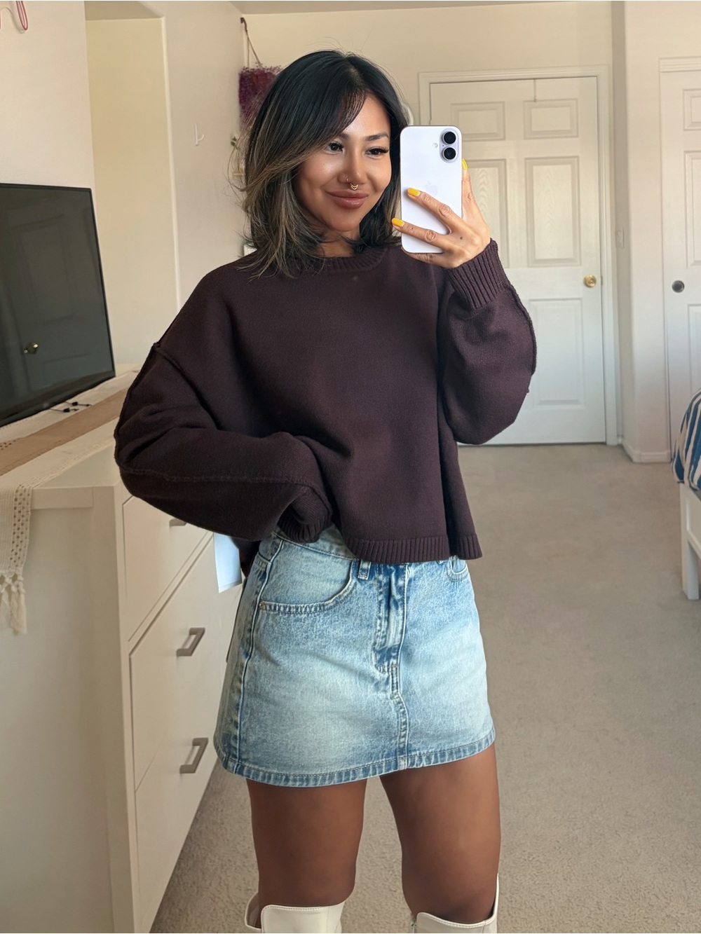 Good American - Cozy Knit Crew Neck